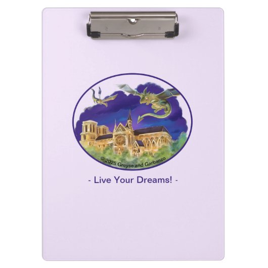 Notre Dame Clipboard - Träume Klemmbrett (Vorderseite)