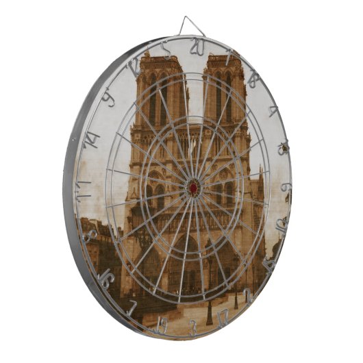 Notre Dame Dartscheibe (Vorderseite Links)