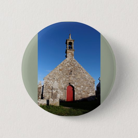 Notre Dame de Bon Voyage in Plogoff Button (Vorderseite)