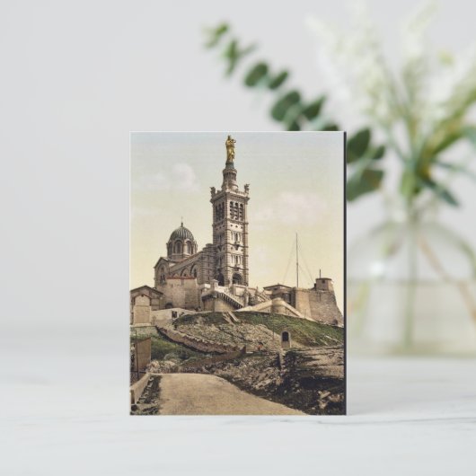 Notre Dame de la Garde II, Marseilles, Frankreich Postkarte (Stehend Vorderseite)