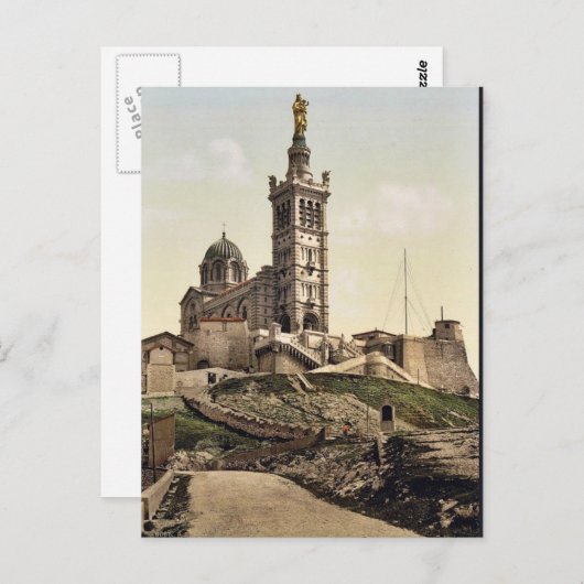 Notre Dame de la Garde II, Marseilles, Frankreich Postkarte (Vorne/Hinten)