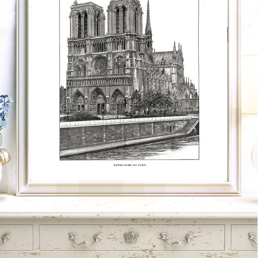 Notre Dame de Paris 12"x16" Poster