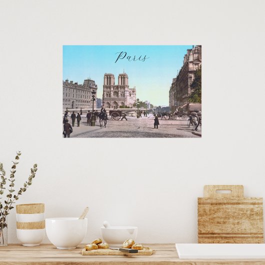 Notre-Dame de Paris (1890) Poster (Küche)