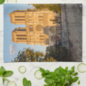 Notre Dame de Paris at Golden Hour - Paris, Frankr Geschirrtuch (Gefaltet)