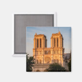 Notre Dame de Paris at Golden Hour - Paris, Frankr Magnet (Vorderseite/Rückseite)