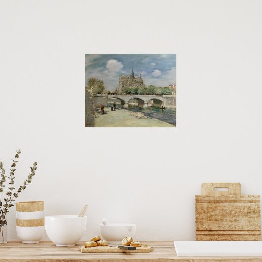 Notre Dame de Paris, c.1900 Poster (Küche)