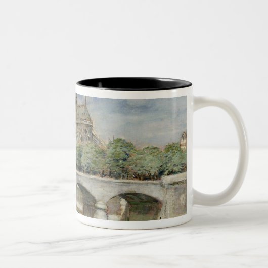 Notre Dame de Paris, c.1900 Zweifarbige Tasse (Rechts)