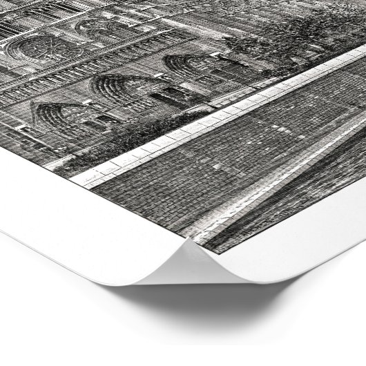 Notre Dame de Paris Cathedral Poster (Ecke)