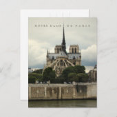 Notre Dame de Paris Cathedral Postkarte (Vorne/Hinten)