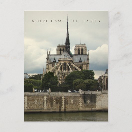 Notre Dame de Paris Cathedral Postkarte (Vorderseite)