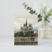 Notre Dame de Paris Cathedral Postkarte (Stehend Vorderseite)