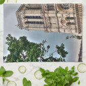 Notre-Dame de Paris Foto Geschirrtuch (Gefaltet)