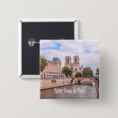 Notre Dame de Paris Frankreich Katholische Kathedr Button (Vorne & Hinten)