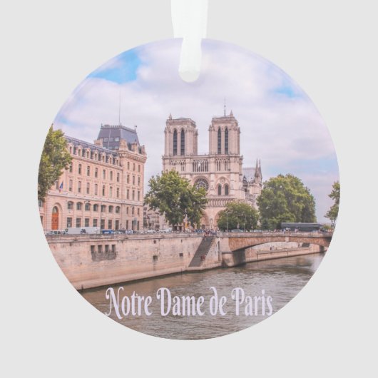 Notre Dame de Paris Frankreich Katholische Kathedr Ornament (Rückseite)