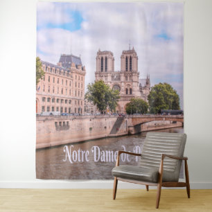 Notre Dame de Paris Frankreich Katholische Kathedr Wandteppich