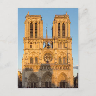 Notre Dame de Paris in der goldenen Stunde - Paris Postkarte
