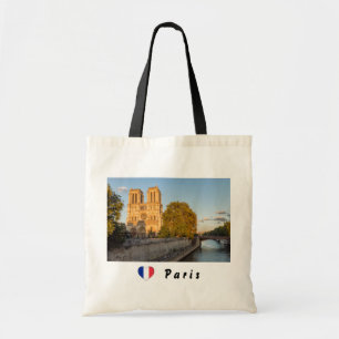 Notre Dame de Paris in der goldenen Stunde - Paris Tragetasche