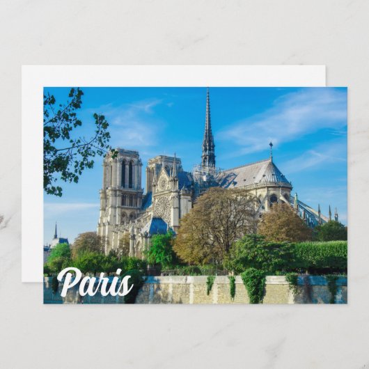 Notre Dame de Paris in Frankreich (Vorne/Hinten)