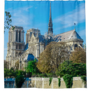 Notre Dame de Paris in Frankreich Duschvorhang