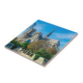 Notre Dame de Paris in Frankreich Fliese (Seite)