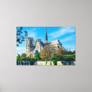 Notre Dame de Paris in Frankreich Leinwanddruck