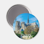 Notre Dame de Paris in Frankreich Magnet (Vorderseite/Rückseite)