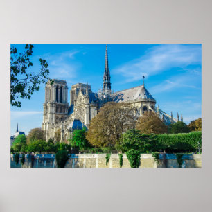 Notre Dame de Paris in Frankreich Poster