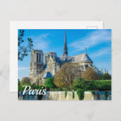 Notre Dame de Paris in Frankreich Postkarte (Vorne/Hinten)