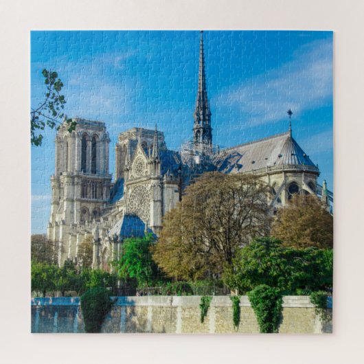 Notre Dame de Paris in Frankreich Puzzle (Vertikal)