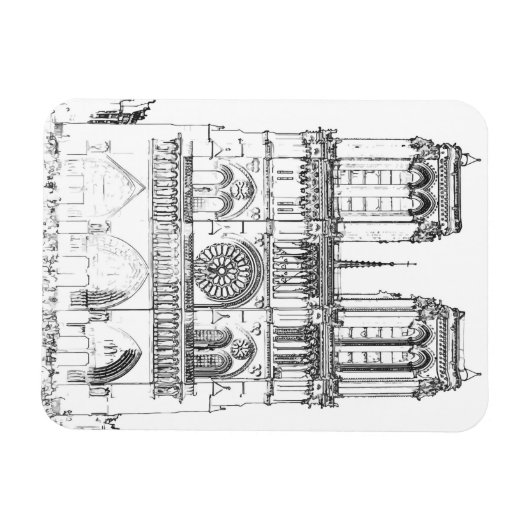 Notre Dame de Paris Magnet (Horizontal)