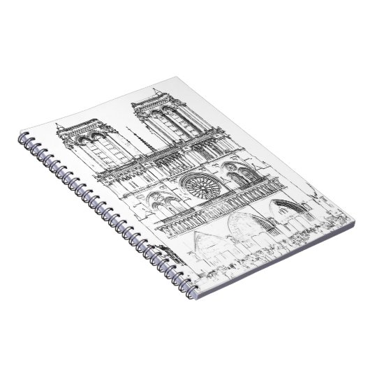 Notre Dame de Paris Notizblock (Rechte Seite)
