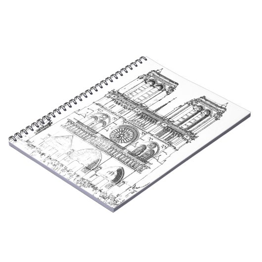 Notre Dame de Paris Notizblock (Linke Seite)