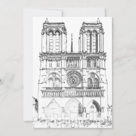 Notre Dame de Paris - Paris, Frankreich Einladung