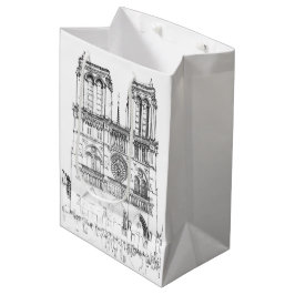 Notre Dame de Paris - Paris, Frankreich Mittlere Geschenktüte