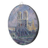 Notre-Dame de Paris (Pariser Dom, Frankreich) Dartscheibe (Vorderseite rechts)