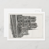 Notre Dame de Paris Postcard + Umschlag Postkarte (Vorne/Hinten)