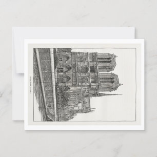 Notre Dame de Paris Postcard + Umschlag Postkarte