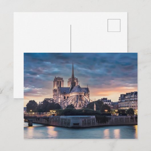 Notre-Dame de Paris Postkarte (Vorne/Hinten)