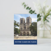 Notre dame de paris postkarte (Stehend Vorderseite)