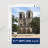 Notre dame de paris postkarte (Vorne/Hinten)