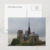 Notre Dame de Paris Postkarte (Vorne/Hinten)