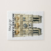 Notre-Dame de Paris Souvenir Frankreich Kathedrale Puzzle (Horizontal)