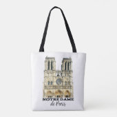 Notre-Dame de Paris Souvenir Frankreich Kathedrale Tasche (Rückseite)