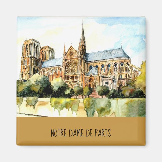 Notre Dame De Paris Travel Foto Text Kühlschrank h Magnet (Vorne)