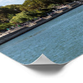 Notre Dame de Paris und Seine - Frankreich Poster (Ecke)