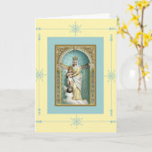 Notre Dame des Victoire Jesus Birthday Segnungen Karte (Gelbe Blume)