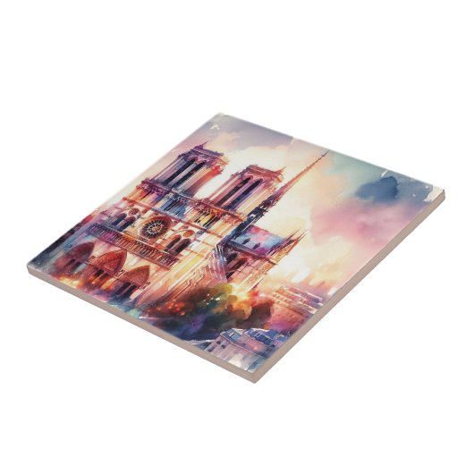 Notre-Dame-Feuer Fliese (Seite)