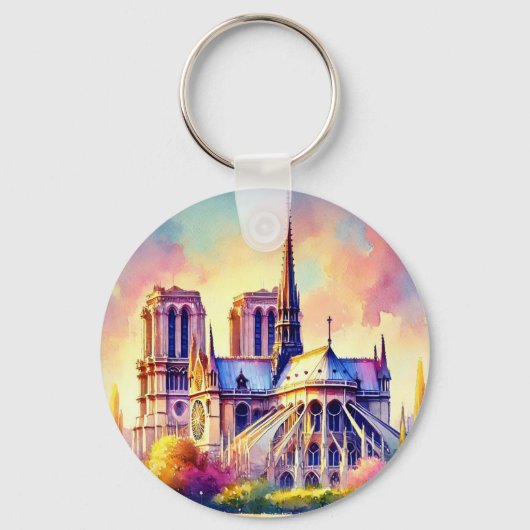 Notre-Dame-Feuer Schlüsselanhänger (Vorderseite)
