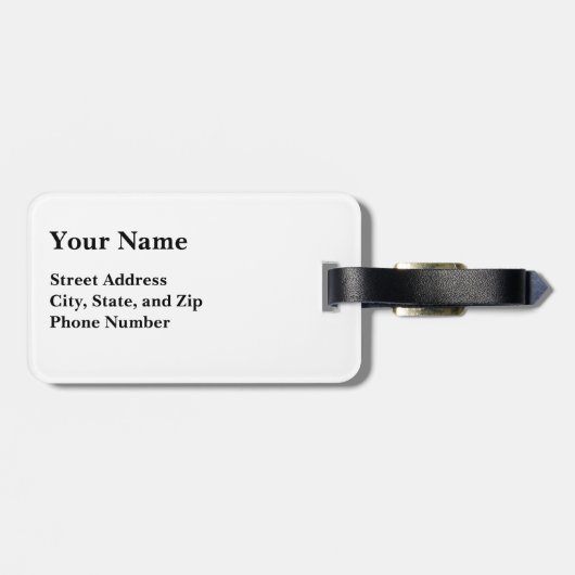 Notre Dame-Frühling Gepäckanhänger (Rückseite horizontal)