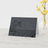 Notre Dame Gargoyle Karte (Gelbe Blume)